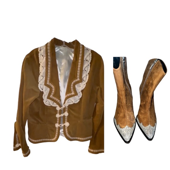 Schutz Embellished Bling Western Boot. Preowned. Woman’s Size 8 - Picture 7 of 8